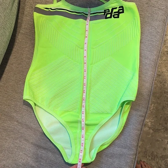 Prada Intarsia stretch bodysuit in green - Picture 7 of 10